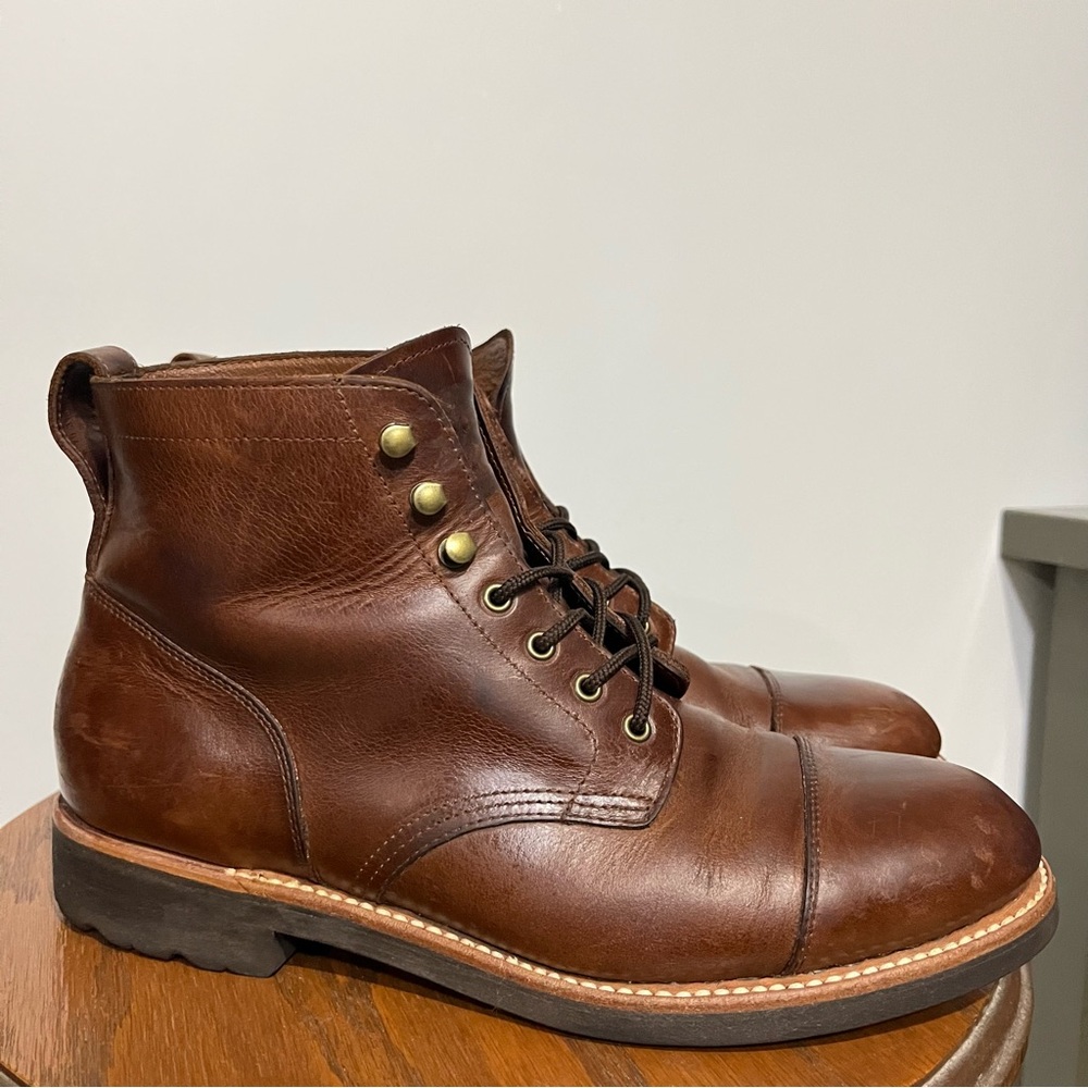 J. Crew Kenton Cap Toe Boots - Brown
